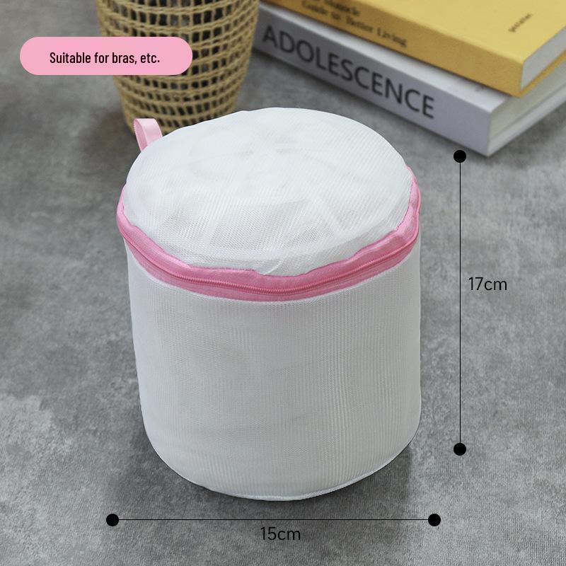 Pink Mesh Laundry Bag for Machine Wash - Anti-Deformation Clothes Care for Bras & Sweaters