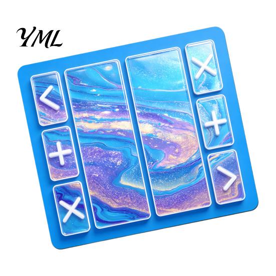 Trading Board for Kids Fidget Mat, Non-Slip Rubber 18" x 16" Portable with Markers Accept Add Reject Toys Game Table Mat