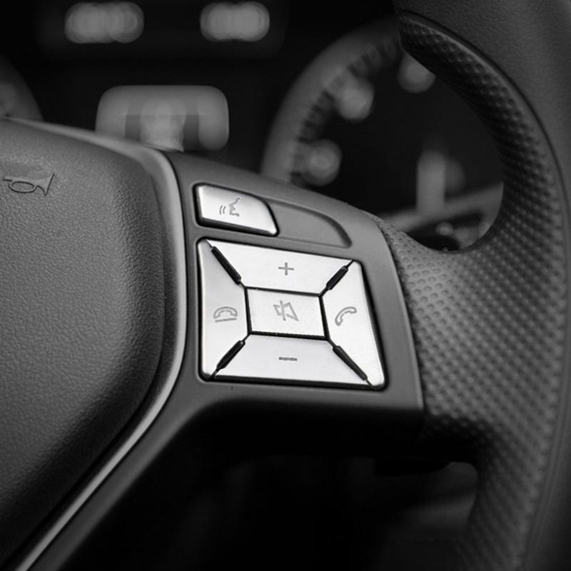Auto-Lenkradknopf-Aufkleber, Ersatz-Aufkleber, kompatibel mit W176, W212, W204, Auto-Innenausstattung