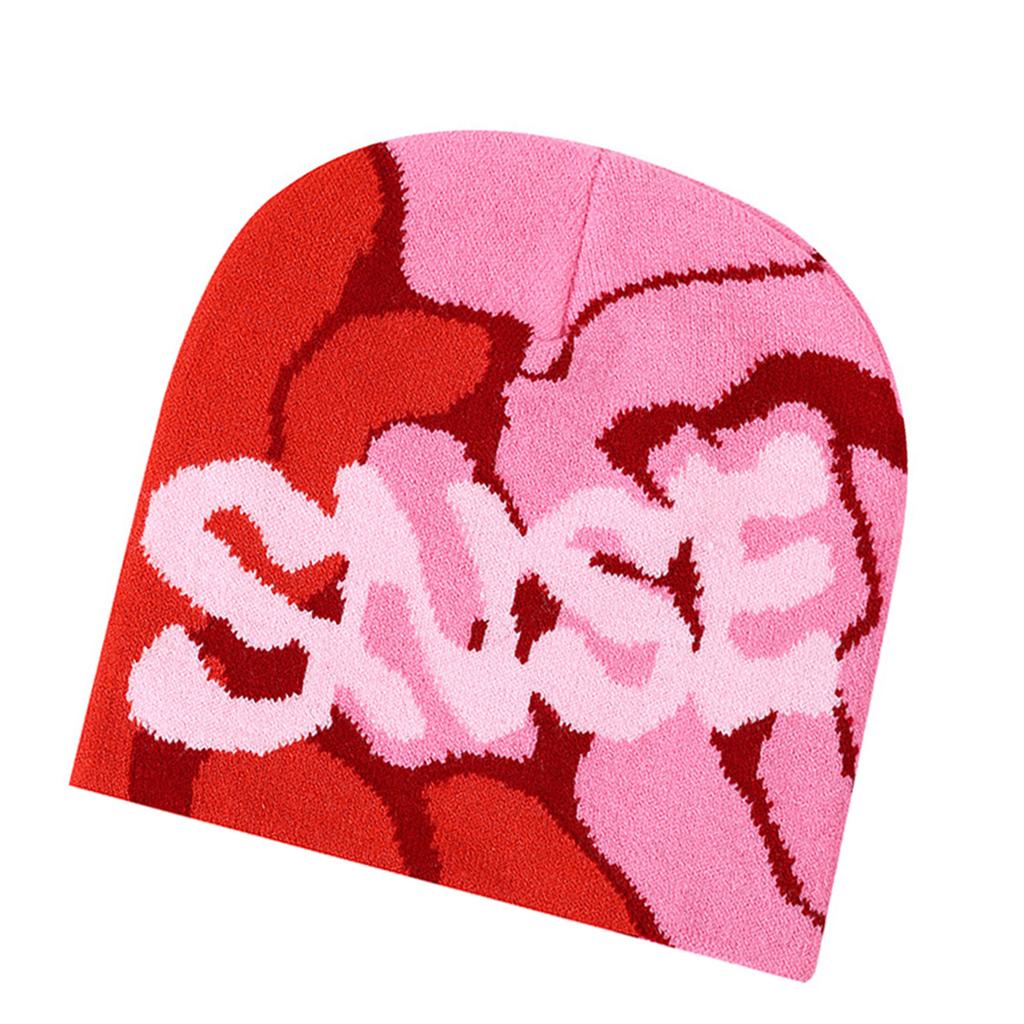 Hiphop Knitted Hat with Jacquard Letter Warm Fashion Hat Winter Headwear for Autumn/Winter