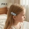 Firm Base Hair Clip Girl Hairpin, Plaid Stars Dot Bows Faux Pearl Bears Clip, Daily Accessory for Broken And Bangs, Kids Cartoon Accessories