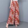 Sommer-Hosen mit weitem Bein für Damen Vintage Kleidung Übergröße Locker Lässig High Waist Hosen