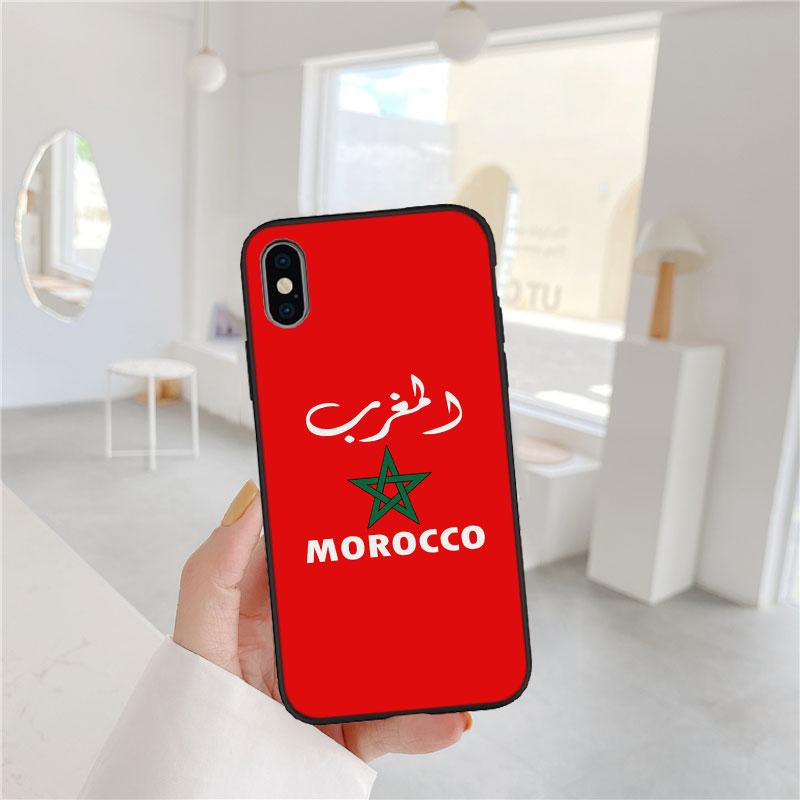 Morocco Flag Phone Case for Samsung Galaxy A01 A02 A02S A03 Core A03S A05 A05S A06 A10 A10S A16 A20 A20S A35 S10 Lite S10+ S10e