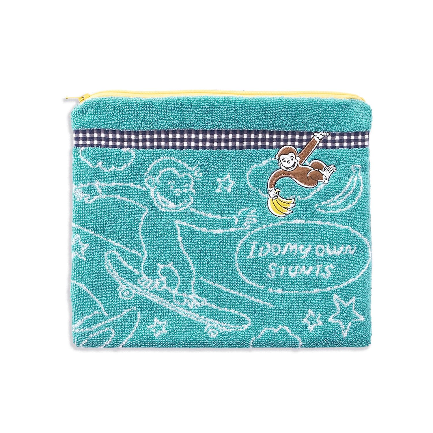 

Curious George Simple Line Pouch, Green, Reborn Cotton, 68-2237200