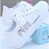 Shoes Women Running Spring Autumn Fashion White Breathable Embroidered Flower Lace Up Casual Sneakers Zapatos De Mujer