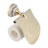 1PC Polished Bathroom Toilet Roll Paper Holder Rack Wall Mounted Tissue Cover Gold