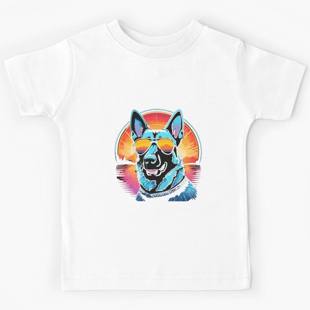 Happy German Shepherd Kids T-Shirt 160