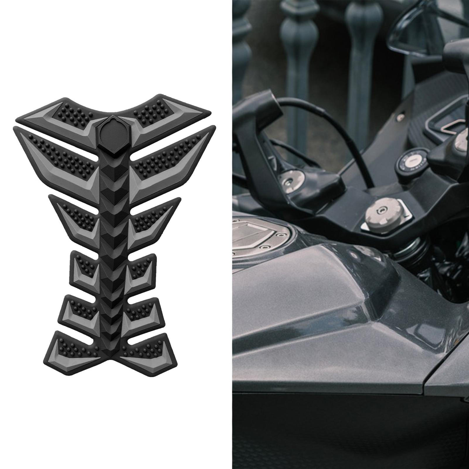 

3D Bone Design Motorcycle Tank Sticker Accessory серый