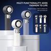 Handheld Pocket Fan USB Rechargeable LED Digtal Display Fan with Strong Airflows Cooling Device for Hot Weather