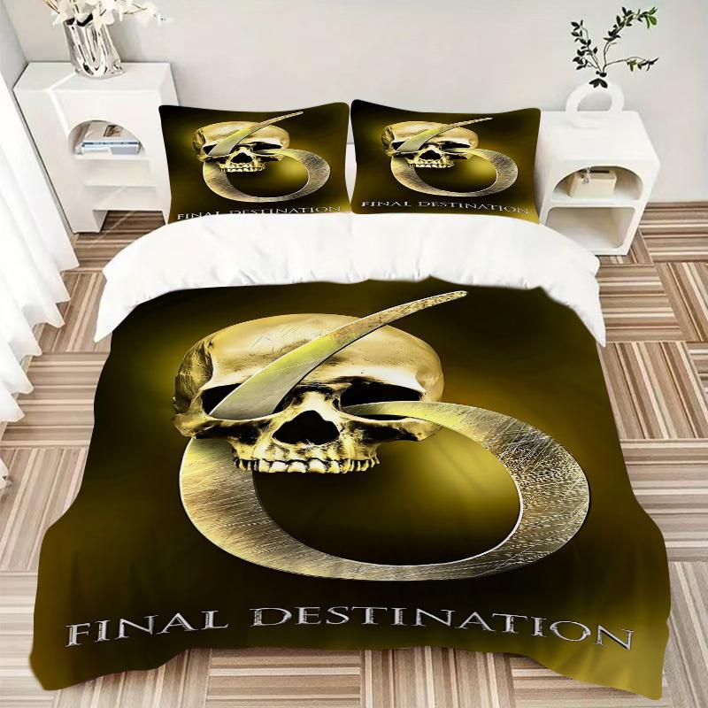 3pcs Final Destination Duvet Cover Set (1 Duvet Cover + 2 Pillowcases, No Core) - Comfortable, And Breathable Bedroom Decoration yy251104011