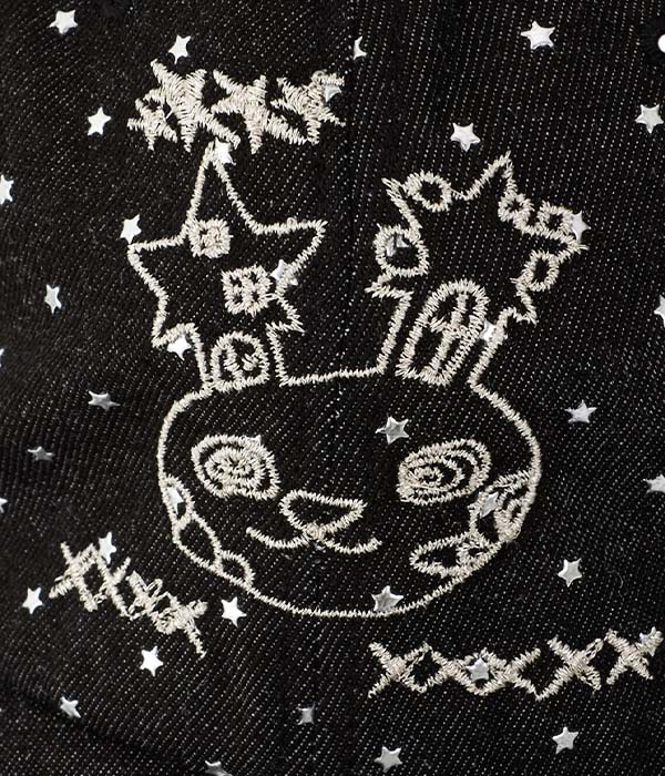 YOUTHBATH Ybx Soup Loli Bunny Lace Ball Cap_Black