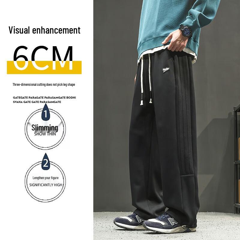 Men's Cotton Blend Casual Straight Leg Pants
