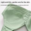 Plus Size Cotton Lace Bra for Mature Women Soft Thin Cup Front Closure Wireless Tank Top Bra Comfortable Full Coverage Supportive Underwear