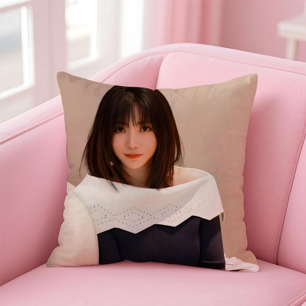 Popular fashion Chinese sexy actress LLiu Yan Cushion Cover Pillow Case Soft Friendly Fabric Concealed Zipper
