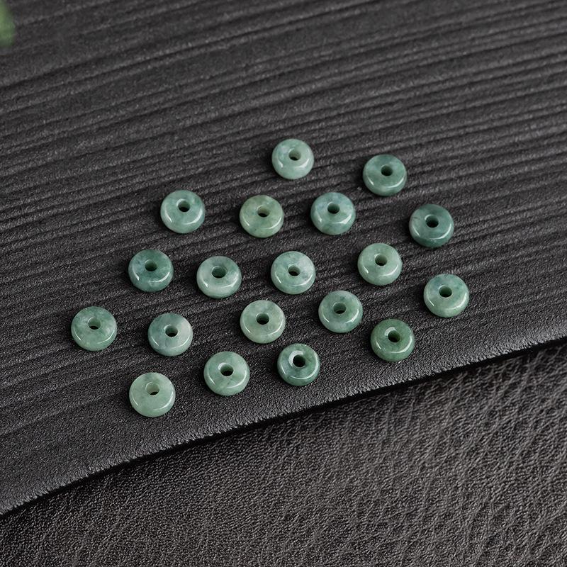 

Бусины-абакус из нефрита А-класса глубокого зеленого цвета из Мьянмы для изготовления украшений ручной работы