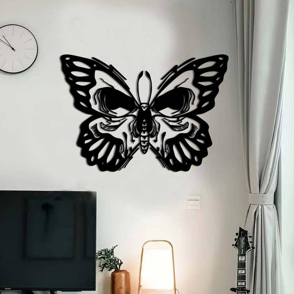 Charming Metal Butterfly Wall Art Indoor Outdoor Garden Terrace Balcony Decor