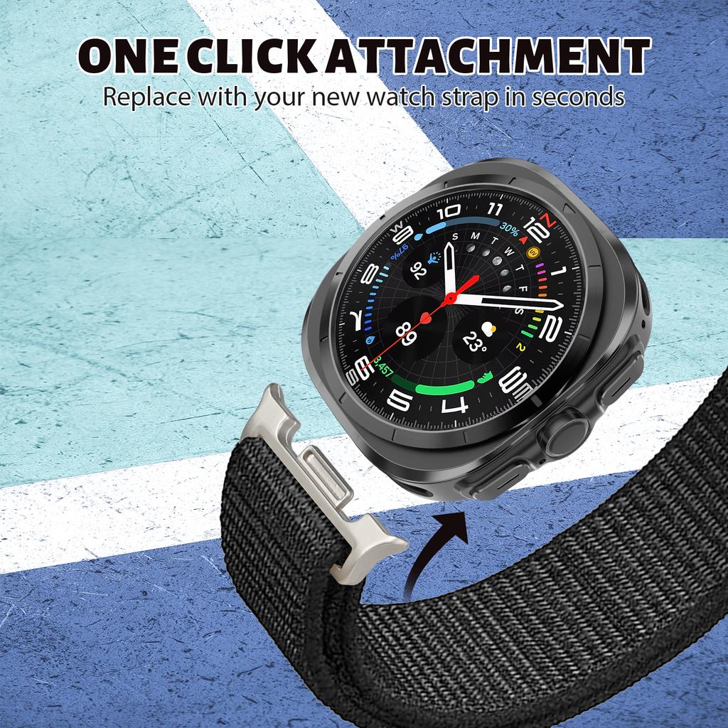 Official Nylon Loop for Samsung Watch 8/8 classic band 40mm 44mm 46mm Accessories elastic brecelet correa Galaxy watch 8 strap