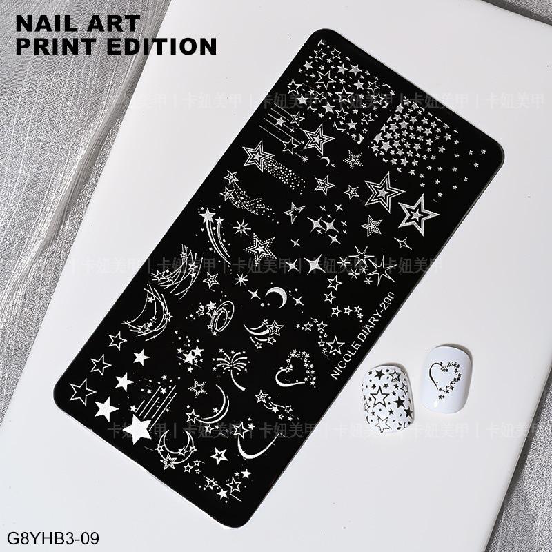 Nail Art Printing Plate Template Silicone Seal Steel Plate Cute Cartoon Butterfly Flower Nail Salon Professional Transfer Tool