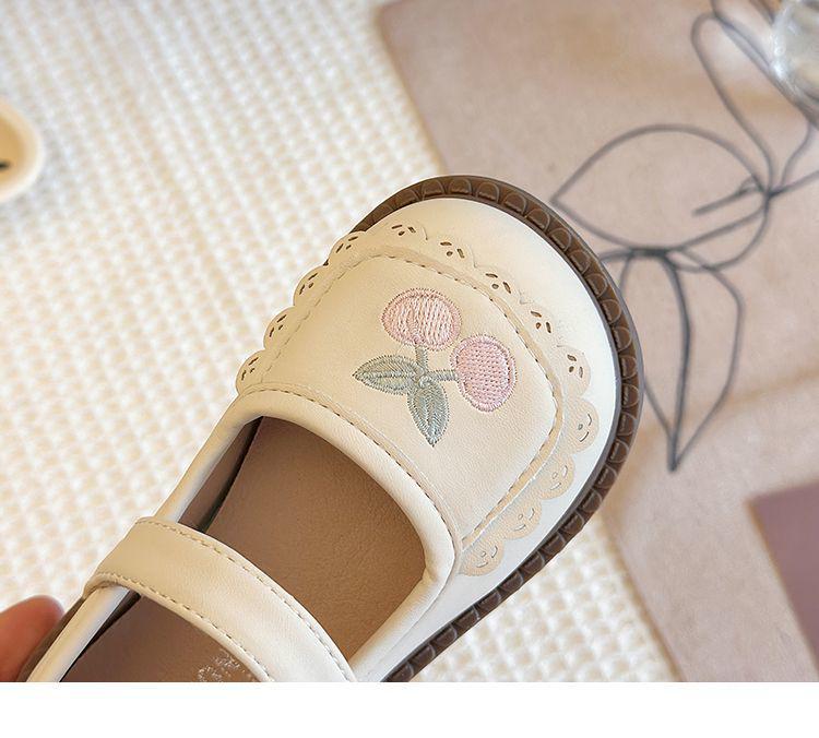2025 Mädchen Leder Prinzessin Schuhe: Frühling/Herbst Kleinkindschuhe mit weicher Sohle