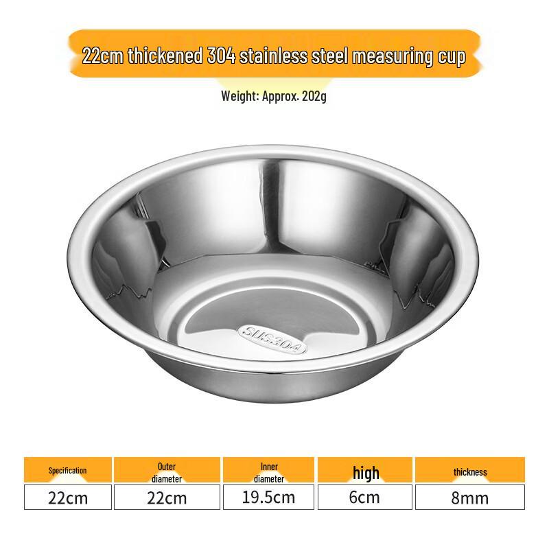 Jinjinlin 304 Stainless Steel Mixing and Serving Bowl Set