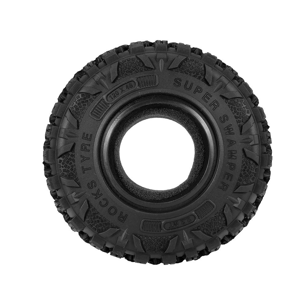 Kaxofang 4Pz 120Mm 2.2 Mud Grappler Pneumatici nel Gomma per Pneumatici per 1//10 Rc Crawler Trx4 Trx6 Axial Scx10 90046 Wraith