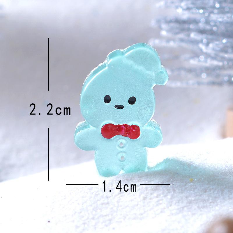 

Cute Christmas Glow-in-the-dark Hat Gingerbread Man Figment Christmas Accessory синий