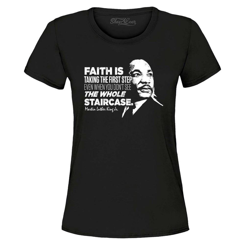 

Faith is Taking Women s T-Shirt Black History Shirts L