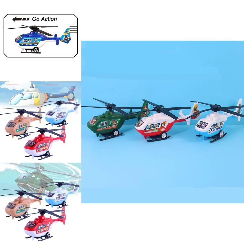 Vibrant Pvc Helicopter Toy For Kids With Back Propulsion And Cognitive Development