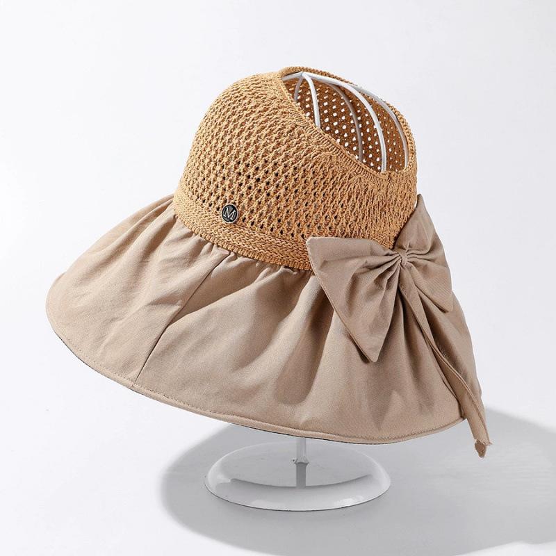 Sunshade Breathable Hat Women's Spring and Summer Outdoor Popular Sunscreen Versatile Sunshade Hat Basin Bow Fisherman's Hat