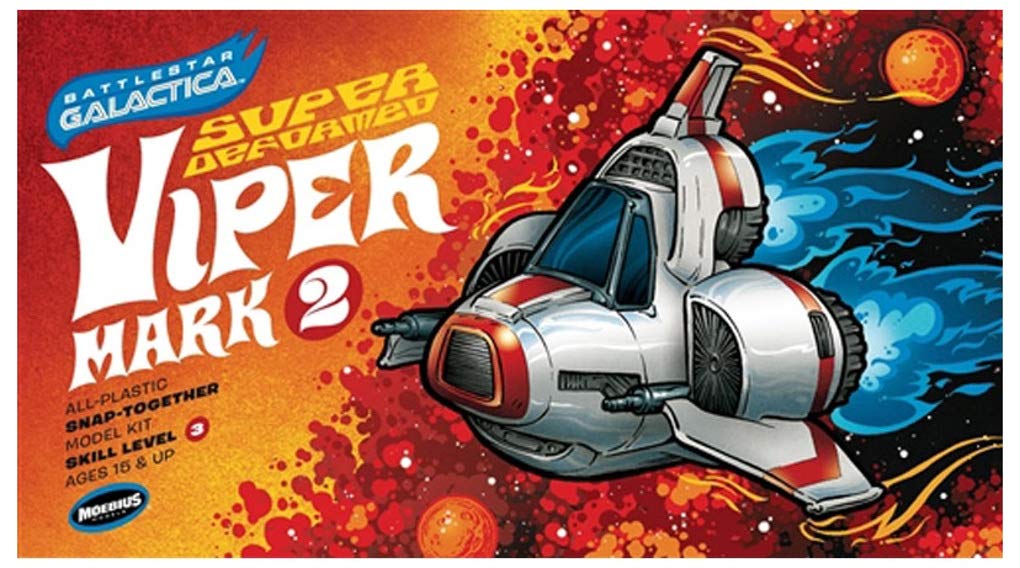 

Platz Battlestar Galactica Super Deformed Viper Plastic Model MOE944 Mk.2