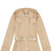Michael Kors FW22 Single-Breasted Hooded Trench Coat Women coats Khaki 77Q5620M72250