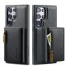 2 In 1 Detachable Magnetic Leather Wallet Phone Case For Samsung Galaxy S23 FE S24 S22 Plus S21 Ultra Zipper Card Holder Cover