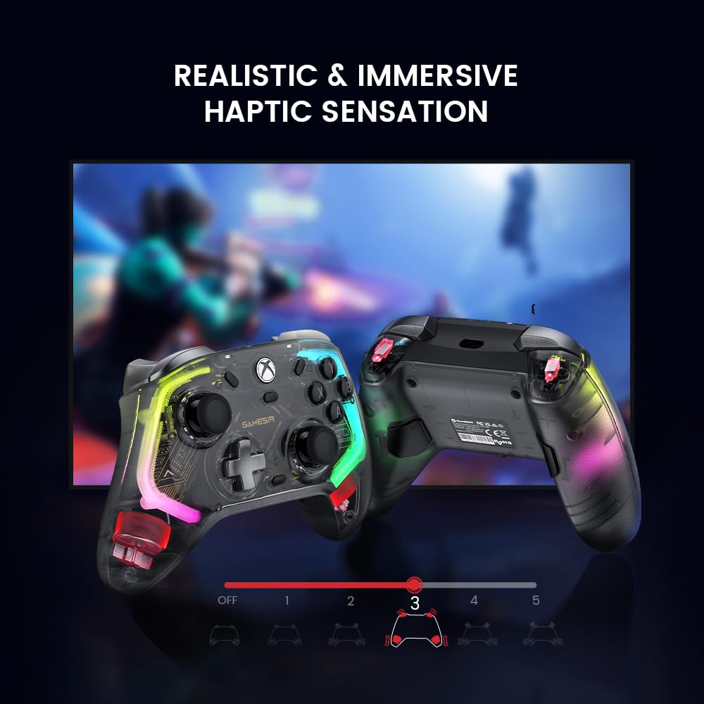 GameSir Kaleid Wired Controller for Xbox One Xbox Series featuring Hall Effect Sticks Analog PC Steam Game Compatible & X/S, & Triggers, Gamepad,