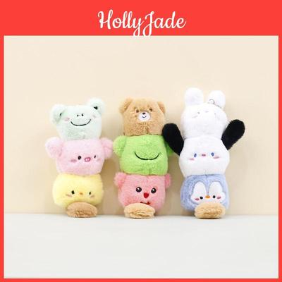 Cute Cartoon Animal Plush Doll Panda Keychain Accessory For Bags And Keys
