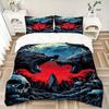 3pcs Anime Wolf Moonlight Bedding Set - Includes One Quilt Cover and Two Pillowcases (No Core) - Perfect for Bedroom and Guest Room Decorati