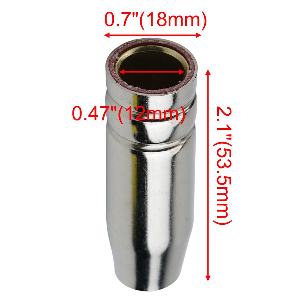 For Industrial Applications Conical Nozzle Conical Nozzle For Welding Torch MB15 Nozzle Strict Quality Control 10 Pieces Set