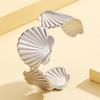 Fresh Vacation Ocean Series Adjustable Seashell Bangle for Women