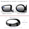 2PCS Mini Small Blind Spot Mirror, 1.57"(40mm) Round HD Glass Convex Rear View Mirror,Strong Adhesive Mirror for Car, Van, SUV and Trucks