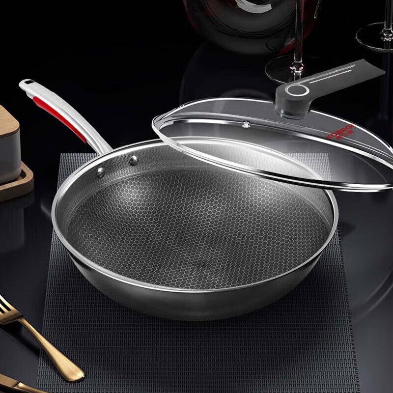 Kangbach LPB-32B1 32cm Non-Stick Stainless Steel Wok