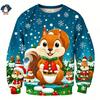 Funny Christmas 3D Printed Sweatshirts Cute Squirrels Graphic Ugly Christmas Sweater Christmas Jumpers Fashion Christmas Sweater
