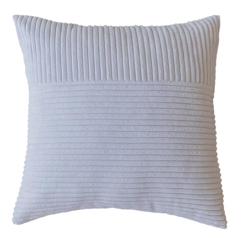 Funda de cojín de pana a rayas: Funda de Almohada Patchwork para Sofá, Decoración de Sala de Estar, Sin Relleno