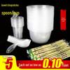 Shangqi Disposable Plastic Dinnerware Set