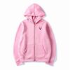 Winter Kapuzen-Reißverschluss-Sweatshirt mit Hirschdruck Lockerer Sitz Übergroßer Pullover Jugend