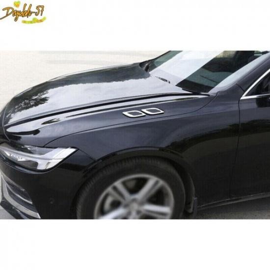 2X For Volvo XC40 -22 Chrome ABS Body Side Front Side Vent Fender Cover Trim