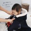 Draco Teplé dětské pončo Svrchní oděv Plášť Kabát do chladného počasí Vyrobeno v Japonsku Ochrana, S kapucí, (Námořnická kostka)