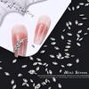 50Pcs Flatback Nail Rhinestones Mini Diamond Nail Charms 3D Crystal Gems Jewelry DIY Manicure Nail Decoration Part