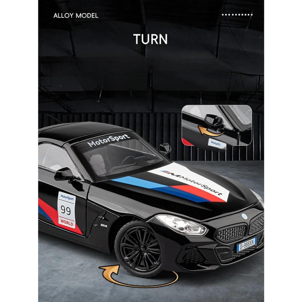 Simulation 1/22 BMW Z4 Coupe Convertible Supercar Model Collection Miniature Voiture Diecast Toy Vehicle Children Boyfriend Gift