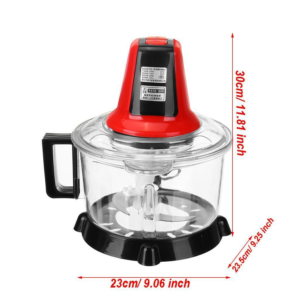 2Speeds Automatic Powerful Meat Grinder Multifunctional Electric Food Processor Spice Garlic Vegetable Chopper Slicer Cutter 5L 220V