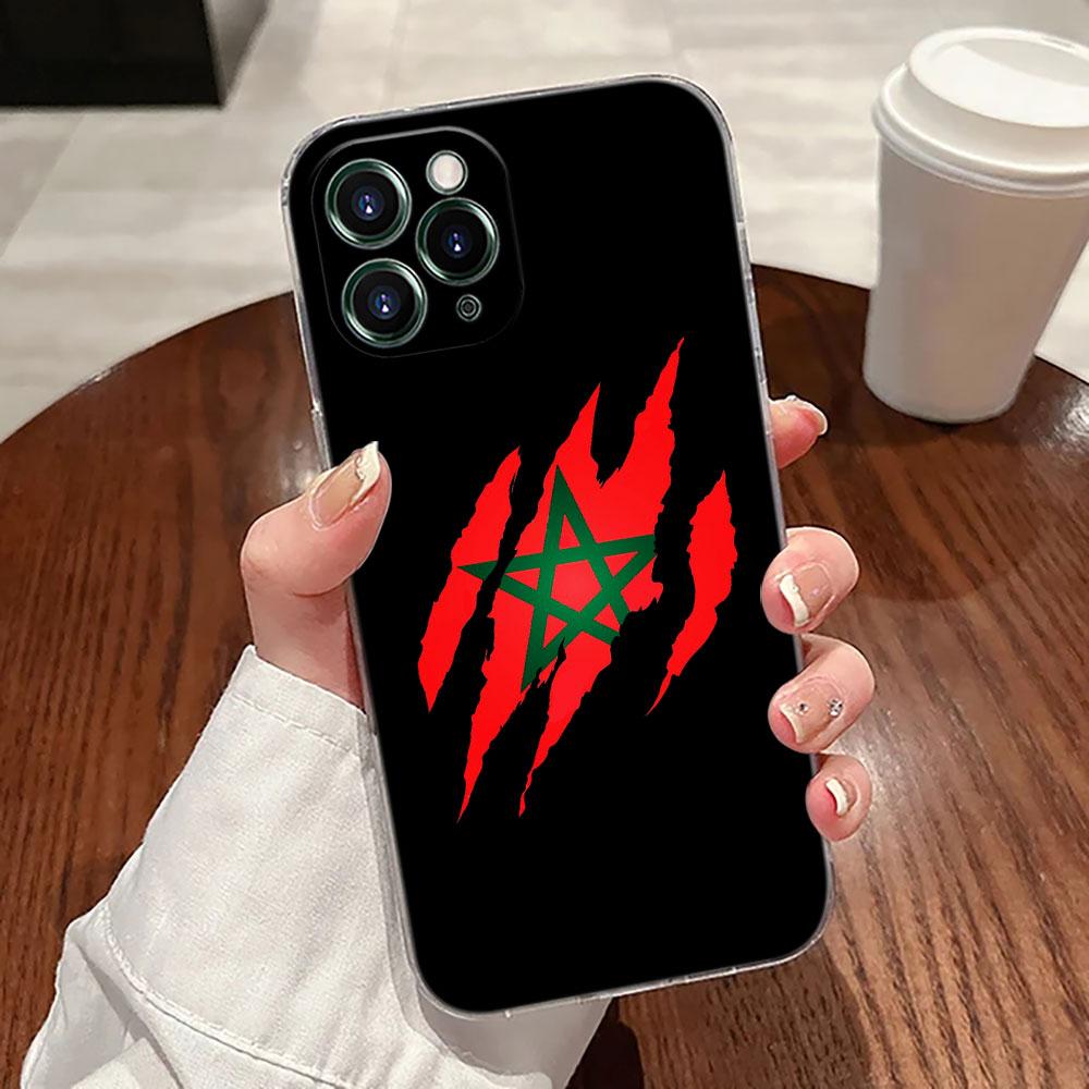 Morocco Flag Maroc Passport Case For Apple iPhone 17 16 15 14 13 12 11 Pro Max 16 Plus 16E 17Air 17Pro Phone Cover Silicon Funda