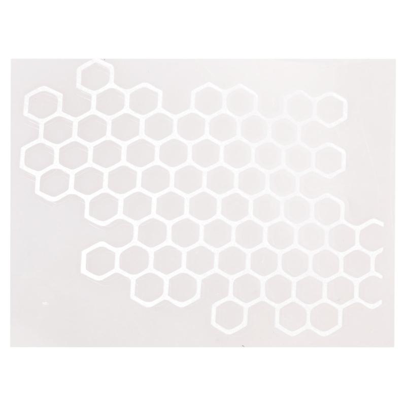Car Front Rear Tail Light Lamp Honeycomb Stickers DIY Sticker Decorations Wrap